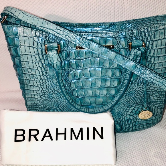 Brahmin Handbags - BRAHMIN LENA TOTE IN ASTRAL.  GENTLY USED.